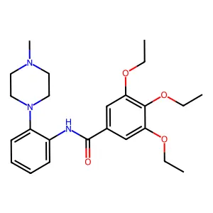 3,4,5-triethoxy-N-[2-(4-methylpiperazin-1-yl)phenyl]benzamide structure