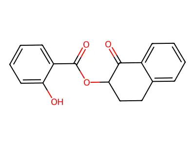1-Oxo-1,2,3,4-tetrahydro-2-naphthalenyl salicylate structure