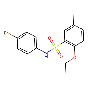 N-(4-bromophenyl)-2-ethoxy-5-methylbenzenesulfonamide structure