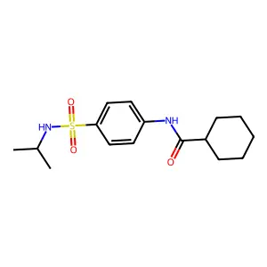 N-{4-[(isopropylamino)sulfonyl]phenyl}cyclohexanecarboxamide structure