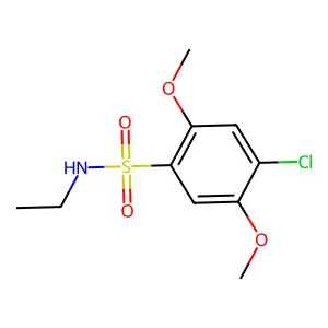 4-chloro-N-ethyl-2,5-dimethoxybenzenesulfonamide structure