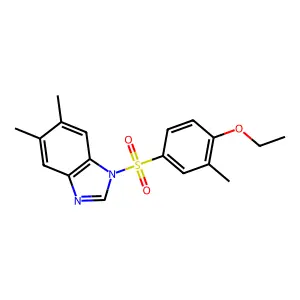 1-(4-ethoxy-3-methylbenzenesulfonyl)-5,6-dimethyl-1H-1,3-benzodiazole structure
