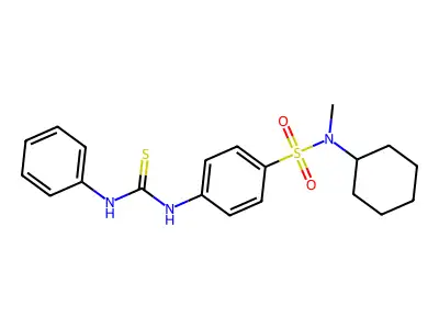 1-[4-[Cyclohexyl(methyl)sulfamoyl]phenyl]-3-phenylthiourea structure