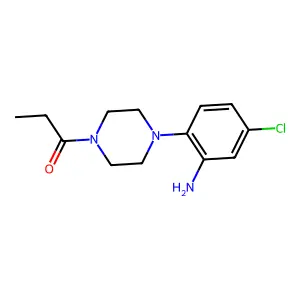[5-Chloro-2-(4-propionylpiperazin-1-yl)phenyl]amine structure