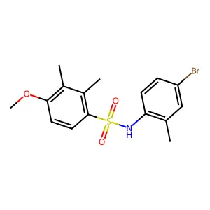 (4-Bromo-2-methylphenyl)[(4-methoxy-2,3-dimethylphenyl)sulfonyl]amine structure