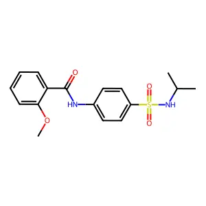 N-{4-[(isopropylamino)sulfonyl]phenyl}-2-methoxybenzamide structure