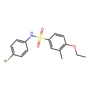 (4-Bromophenyl)[(4-ethoxy-3-methylphenyl)sulfonyl]amine structure