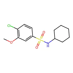 4-chloro-N-cyclohexyl-3-methoxybenzenesulfonamide structure