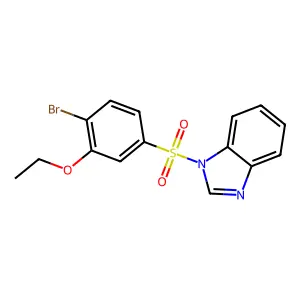1-(4-Bromo-3-ethoxyphenyl)sulfonylbenzimidazole structure