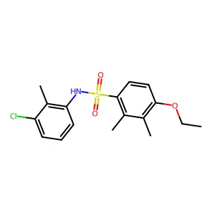 (3-Chloro-2-methylphenyl)[(4-ethoxy-2,3-dimethylphenyl)sulfonyl]amine structure