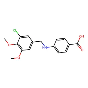 4-[(3-Chloro-4,5-dimethoxybenzyl)amino]benzoic acid structure