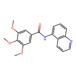 3,4,5-trimethoxy-N-quinolin-5-ylbenzamide structure