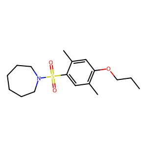 1-(2,5-Dimethyl-4-propoxybenzenesulfonyl)azepane structure