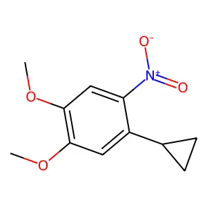 1-Cyclopropyl-4,5-dimethoxy-2-nitrobenzene structure