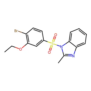 1-(4-Bromo-3-ethoxyphenyl)sulfonyl-2-methylbenzimidazole structure