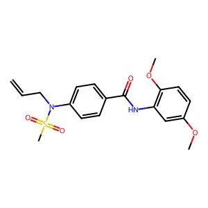 N-(2,5-dimethoxyphenyl)-4-[methylsulfonyl(prop-2-enyl)amino]benzamide structure