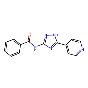 Benzamide, N-[5-(4-pyridinyl)-1H-1,2,4-triazol-3-yl]- structure