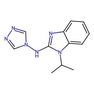 1-propan-2-yl-N-(1,2,4-triazol-4-yl)benzimidazol-2-amine structure