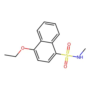 4-ethoxy-N-methylnaphthalene-1-sulfonamide structure