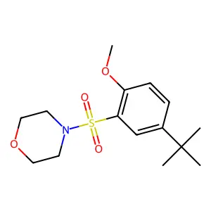 4-(5-Tert-butyl-2-methoxybenzenesulfonyl)morpholine structure
