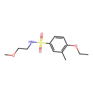 4-ethoxy-N-(2-methoxyethyl)-3-methylbenzenesulfonamide structure