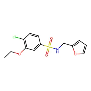 [(4-Chloro-3-ethoxyphenyl)sulfonyl](2-furylmethyl)amine structure