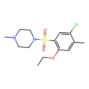 1-(5-Chloro-2-ethoxy-4-methylphenyl)sulfonyl-4-methylpiperazine structure