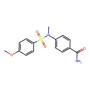 4-{[(4-Methoxyphenyl)sulfonyl](methyl)amino}benzamide structure