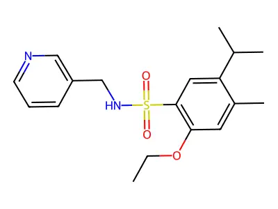 {[2-Ethoxy-4-methyl-5-(methylethyl)phenyl]sulfonyl}(3-pyridylmethyl)amine structure