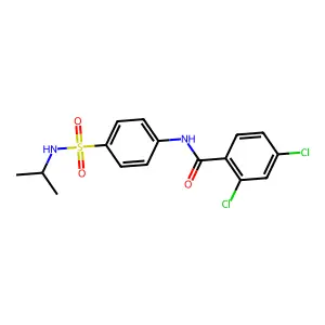 2,4-dichloro-N-{4-[(isopropylamino)sulfonyl]phenyl}benzamide structure