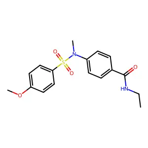 N-ethyl-4-[(4-methoxyphenyl)sulfonyl-methylamino]benzamide structure