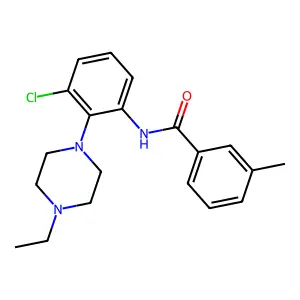 N-[3-chloro-2-(4-ethylpiperazin-1-yl)phenyl]-3-methylbenzamide structure