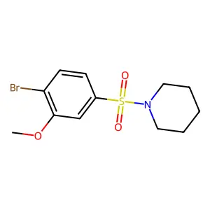 1-(4-Bromo-3-methoxybenzenesulfonyl)piperidine structure