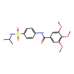 N-{4-[(isopropylamino)sulfonyl]phenyl}-3,4,5-trimethoxybenzamide structure