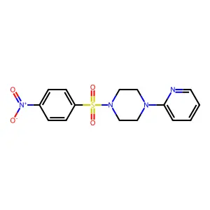 1-(4-Nitrobenzenesulfonyl)-4-(pyridin-2-yl)piperazine structure