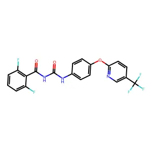 Benzamide, 2,6-difluoro-N-(((4-((5-(trifluoromethyl)-2-pyridinyl)oxy)phenyl)amino)carbonyl)- structure