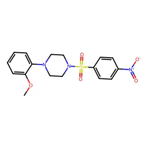 1-(2-Methoxyphenyl)-4-(4-nitrobenzenesulfonyl)piperazine structure