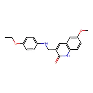 3-[(4-ethoxyanilino)methyl]-6-methoxy-1H-quinolin-2-one structure