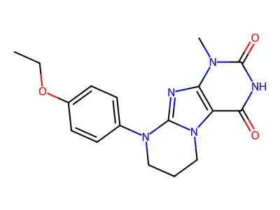 9-(4-ethoxyphenyl)-1-methyl-7,8-dihydro-6H-purino[7,8-a]pyrimidine-2,4-dione structure