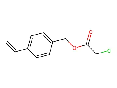Acetic acid, 2-chloro-, (3(or 4)-ethenylphenyl)methyl ester structure