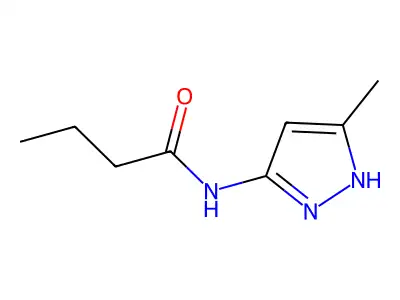 Butanamide, N-(5-methyl-1H-pyrazol-3-yl)- structure