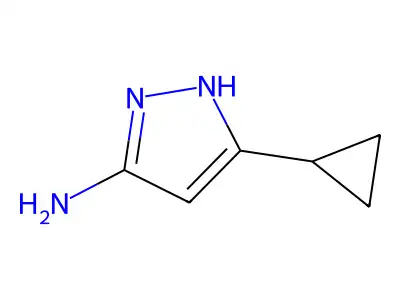 3-cyclopropyl-1H-pyrazol-5-amine structure