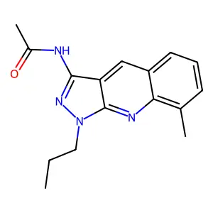 N-(8-methyl-1-propylpyrazolo[3,4-b]quinolin-3-yl)acetamide structure