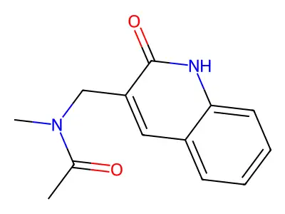 N-methyl-N-[(2-oxo-1H-quinolin-3-yl)methyl]acetamide structure