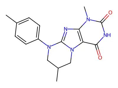 1,7-dimethyl-9-(4-methylphenyl)-7,8-dihydro-6H-purino[7,8-a]pyrimidine-2,4-dione structure