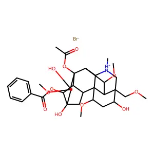 中乌头碱氢溴酸盐 structure