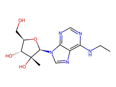 N6-Ethyl-2'-C-methyladenosine structure