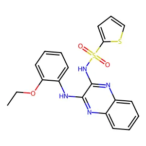 N-[3-(2-ethoxyanilino)quinoxalin-2-yl]thiophene-2-sulfonamide structure