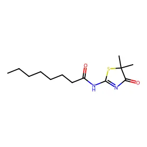 N-(5,5-dimethyl-4-oxo-1,3-thiazol-2-yl)octanamide structure