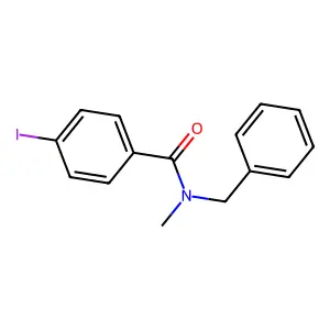 N-benzyl-4-iodo-N-methylbenzamide structure